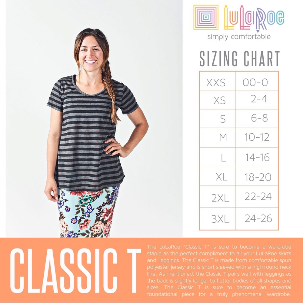 Lularoe Classic tee xl - Picture 4 of 4